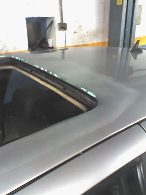 repasando los posible poros que se quedan con um granit muy fino