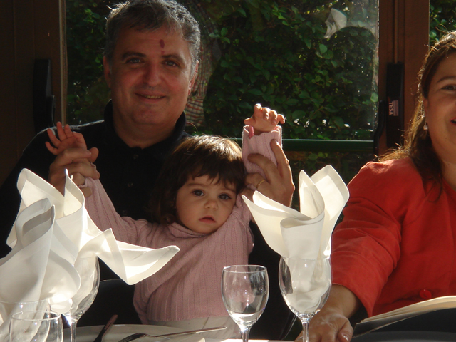Inés (Srta.Jaumep Jr.) con Jaumep ... perdón Sofía, no me fijé al hacer la foto que quedaba cortada... upppsss, sorry!!