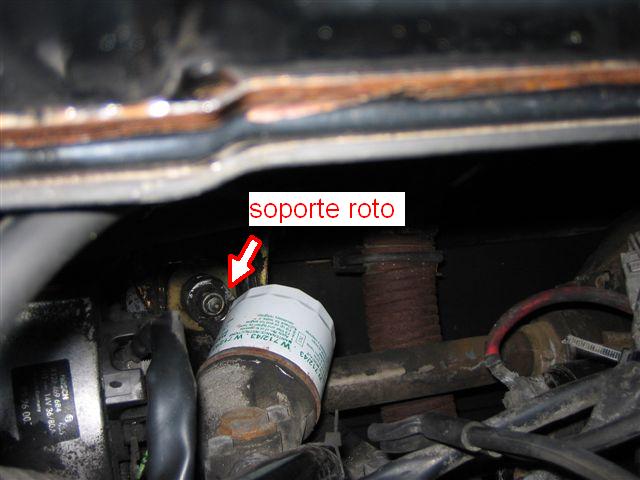 Se rompió al lado del tornillo de sujección.