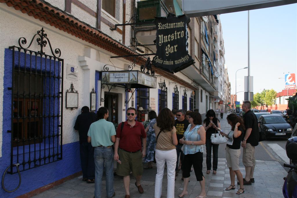 A la salida