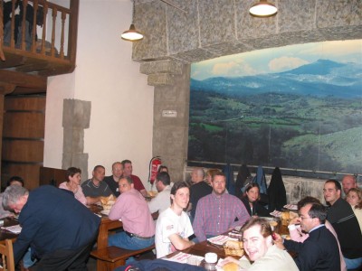 Cenando a su lado en Pamplona...