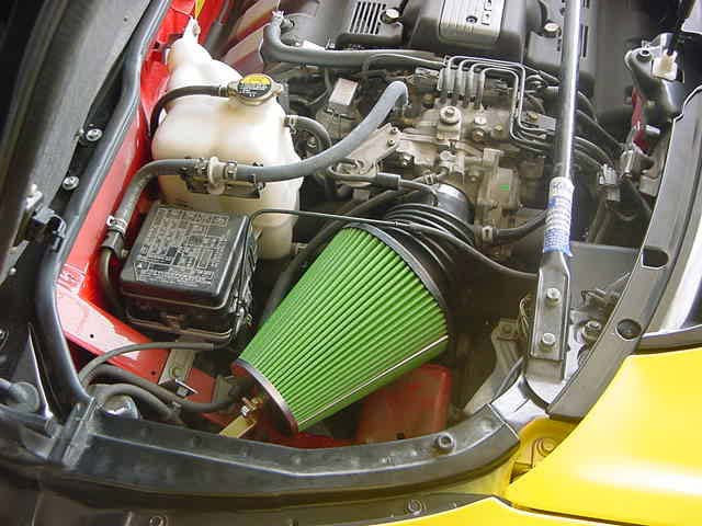 Filtro Greenfilters en un Honda NSX