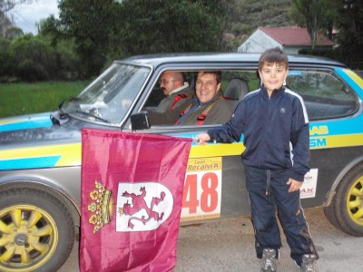 Está es la alegría que me dió mi hijo cuando le vi aprecer en uno de los últimos tramos