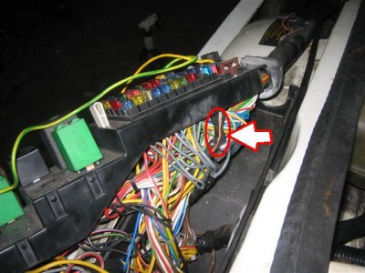 Quemazo en el cable del fusible