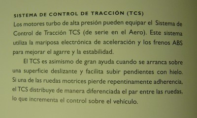 Información sobre el TCS en el catálogo 9-3 MY02