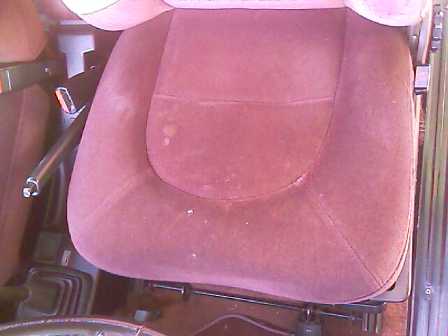 Asiento terminado e instalado