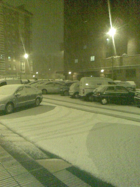 como estaba Pamplona , y lo peor no se ve , es el hielo