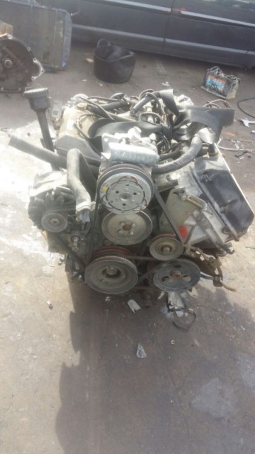 El motor desmontado