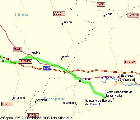 Salida AP2 a Poblet desde Lleida.jpg
