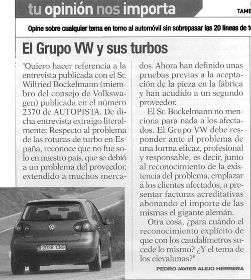 Turbos rotos por un &amp;quot;turbo&amp;quot;