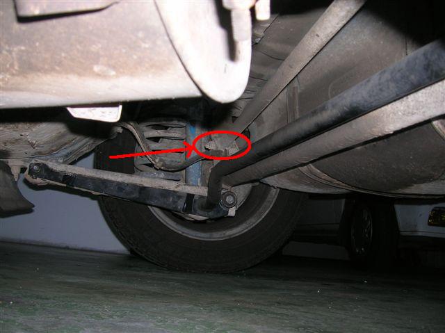 Soporte del eje trasero.
